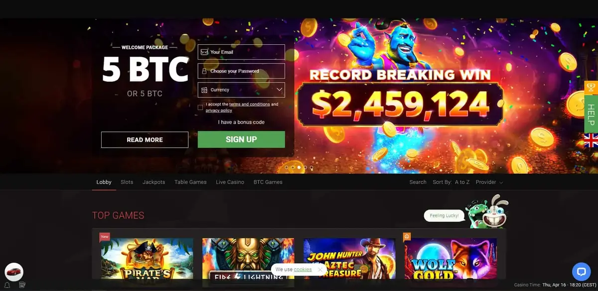 BitStarz screenshot