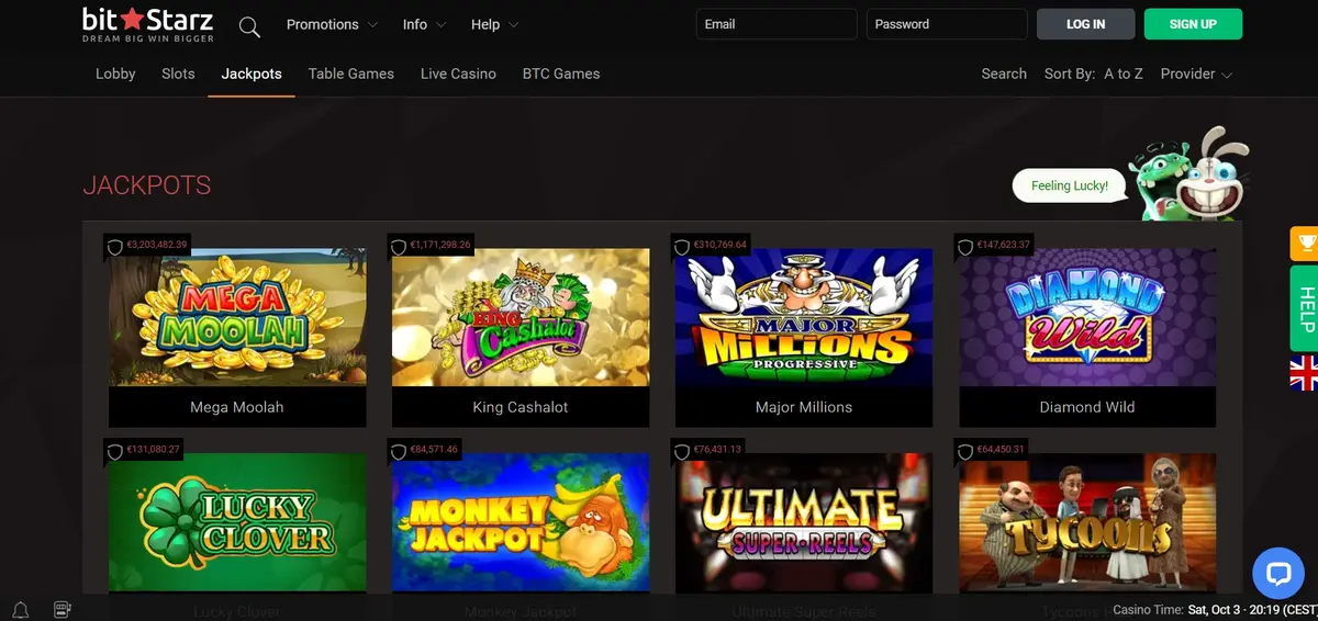 BitStarz screenshot